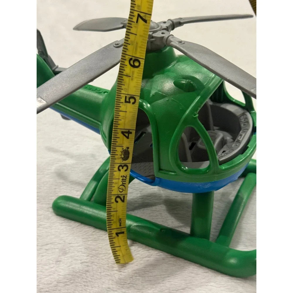 Green Toys Helicopter Green Blue Recycled Plastic Toy Made‎ in USA Eco Friendly